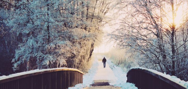 Eine harte Winterlandschaft